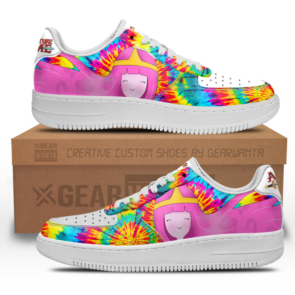 Adventure Time Princess Bubblegum Air Sneakers Custom Tie Dye Style 1 GearWanta