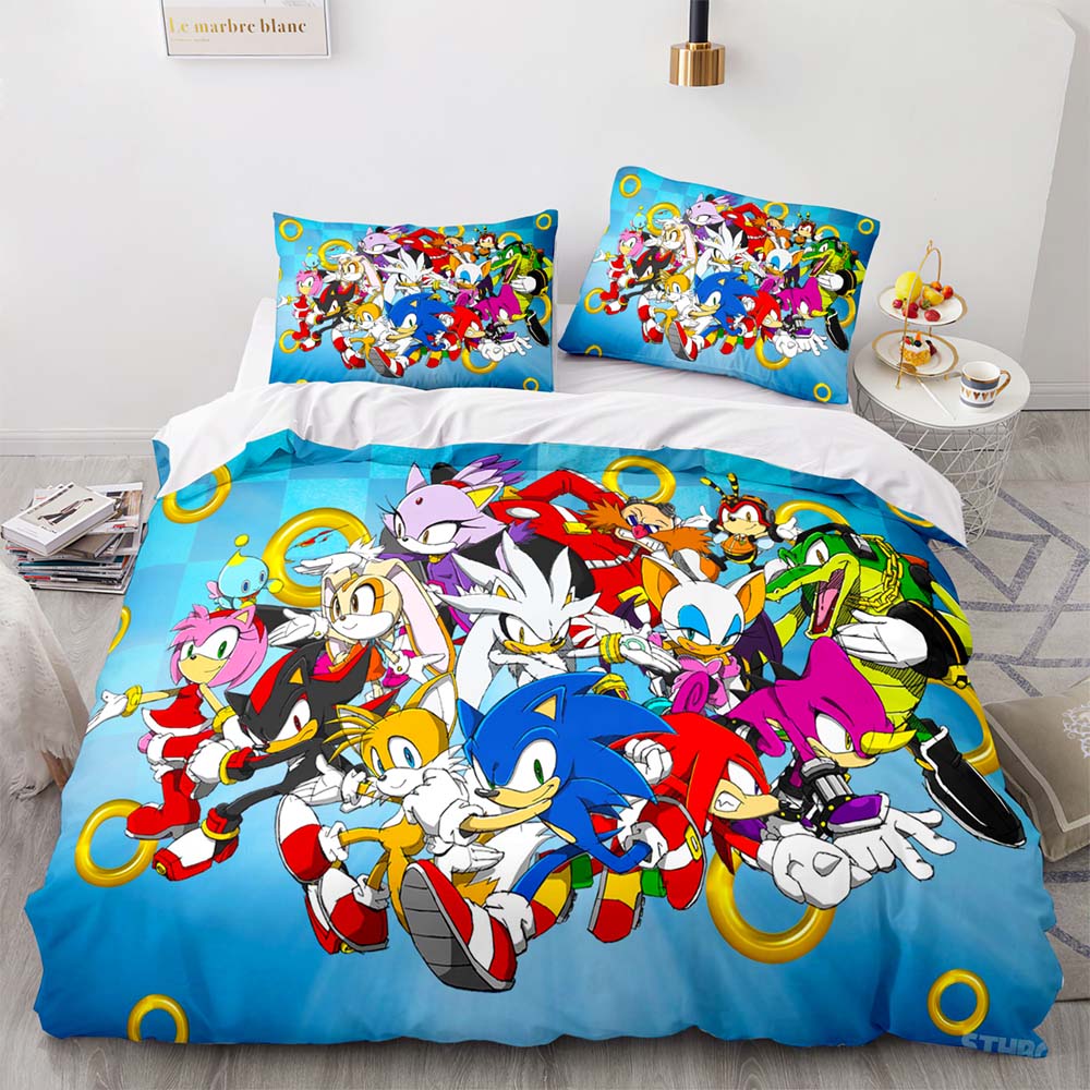 AdventuresofSonictheHedgehogBeddingSetQuiltCoverWithoutFiller 1