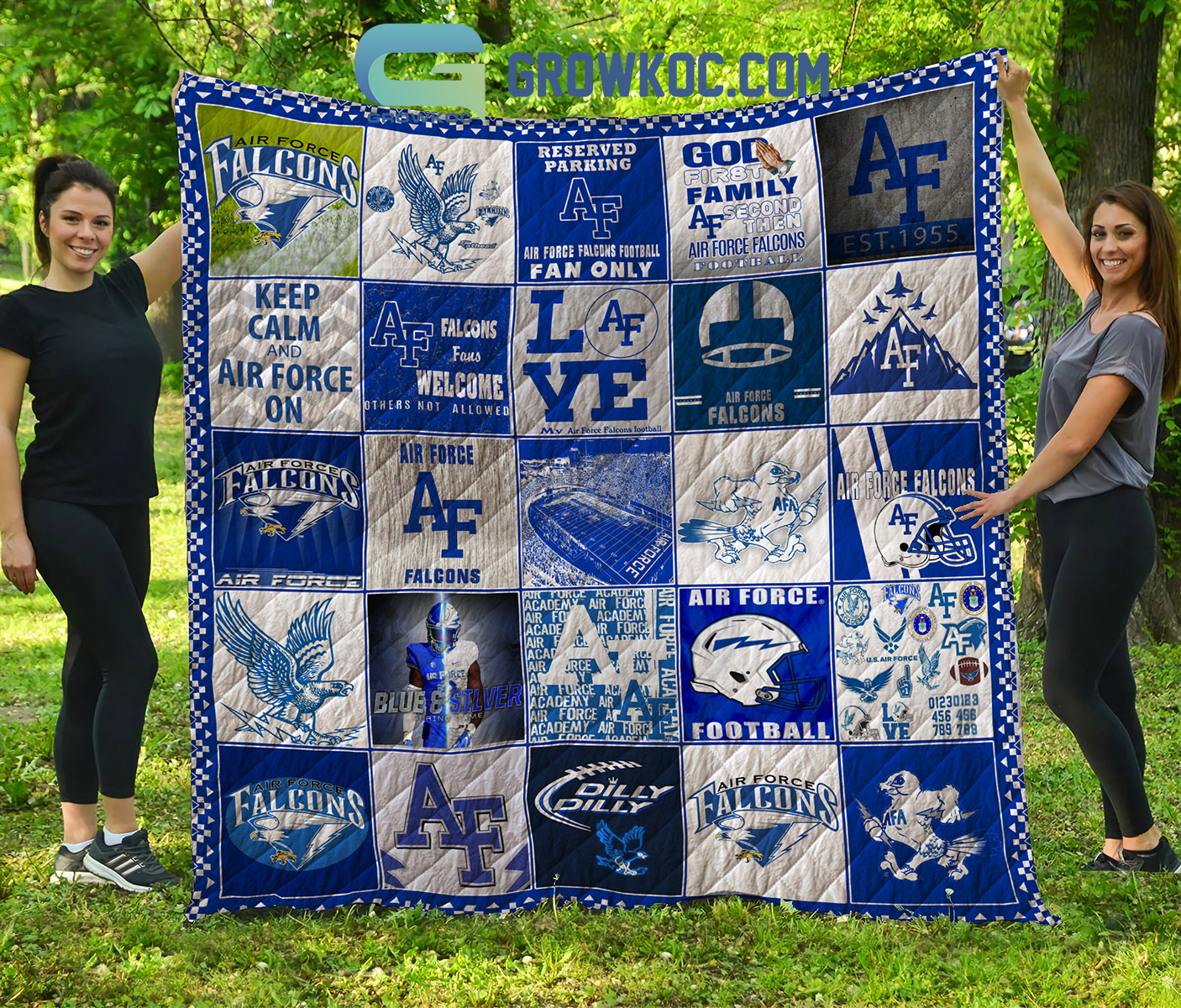 Air Force Falcons NCAA Collection Design Fleece Blanket Quilt2B1 TiM3m