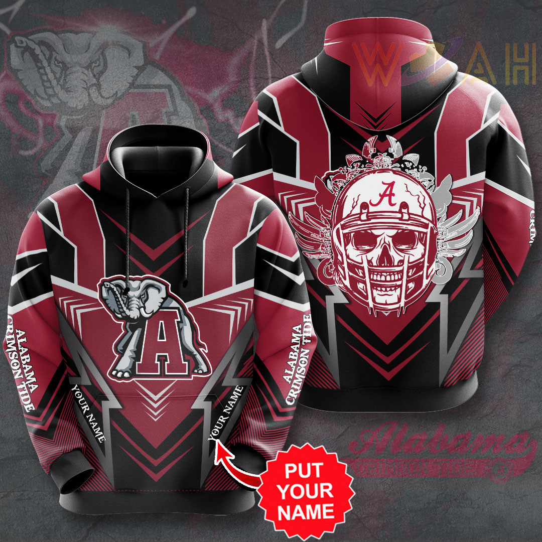 Alabama Crimson Tide 3D hoodie 02