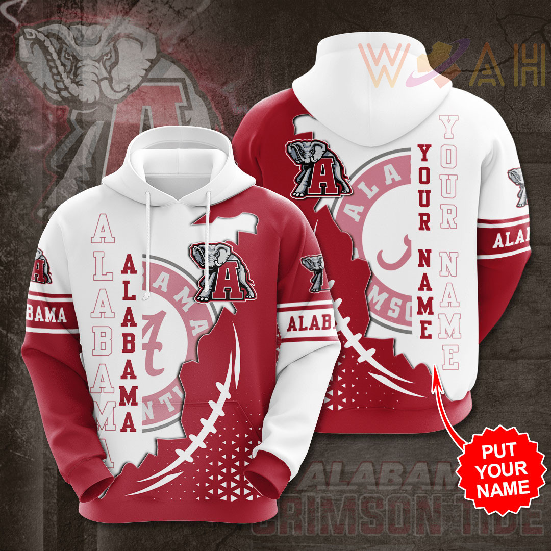 Alabama Crimson Tide 3D hoodie 05