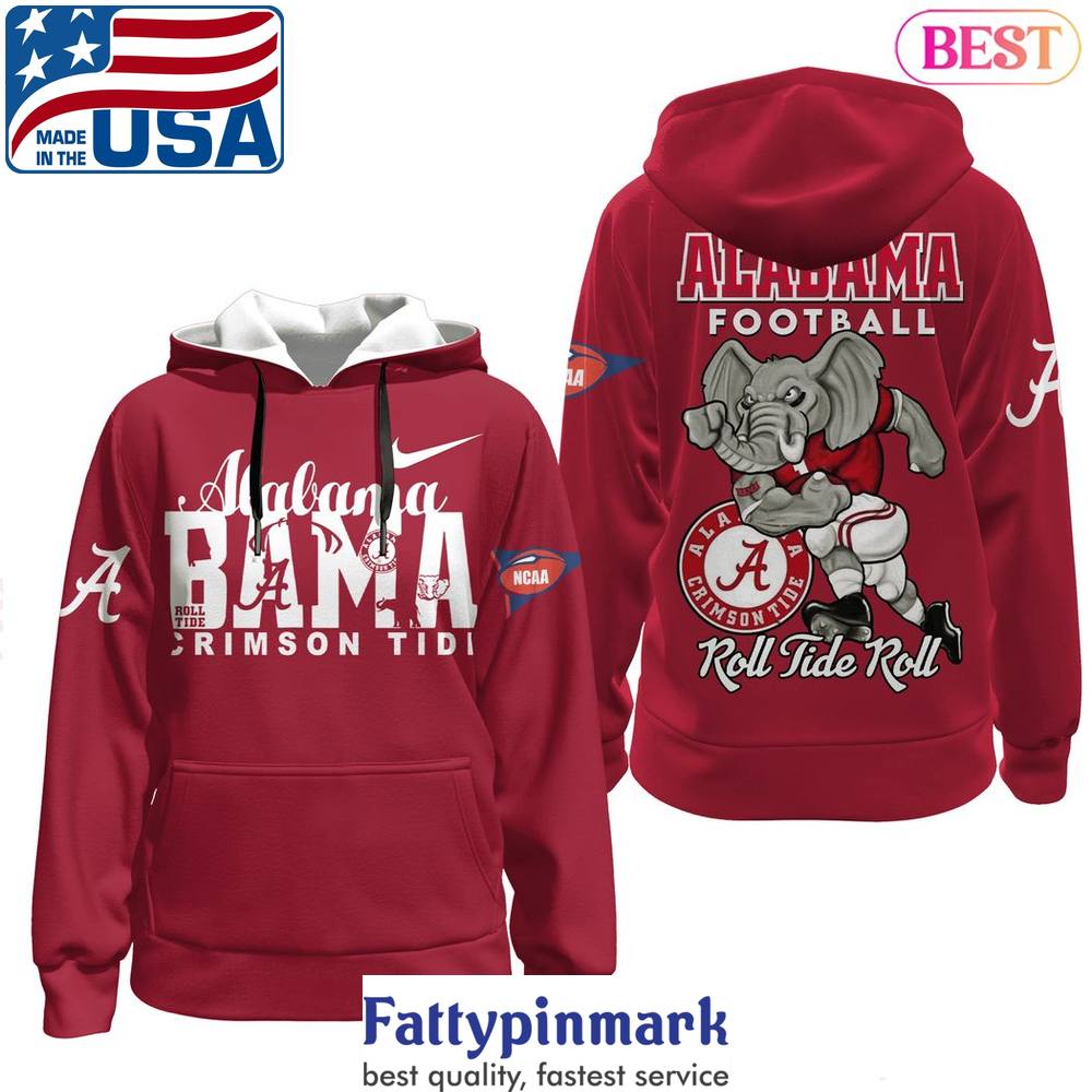 Alabama Crimson Tide Football Roll Tide Roll Hoodie Gift For Fan 1