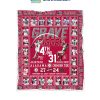 Alabama Crimson Tide Grave Digger 4th And 31 Fleece Blanket Quilt2B1 QXCM4