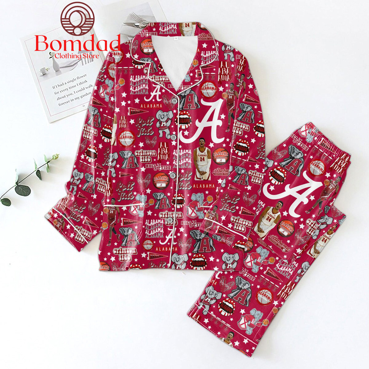 Alabama Crimson Tide Roll Tide Roll Pajamas Set Bomdad 0cf453 0