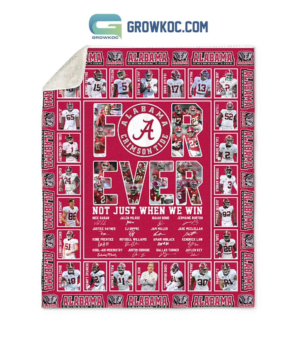 Alabama Crimson Tide fan Forever Fleece Blanket Quilt2B1 yEApZ