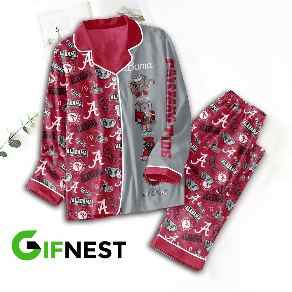 Alabama Crimson Tide Pajamas TANTN3601 1