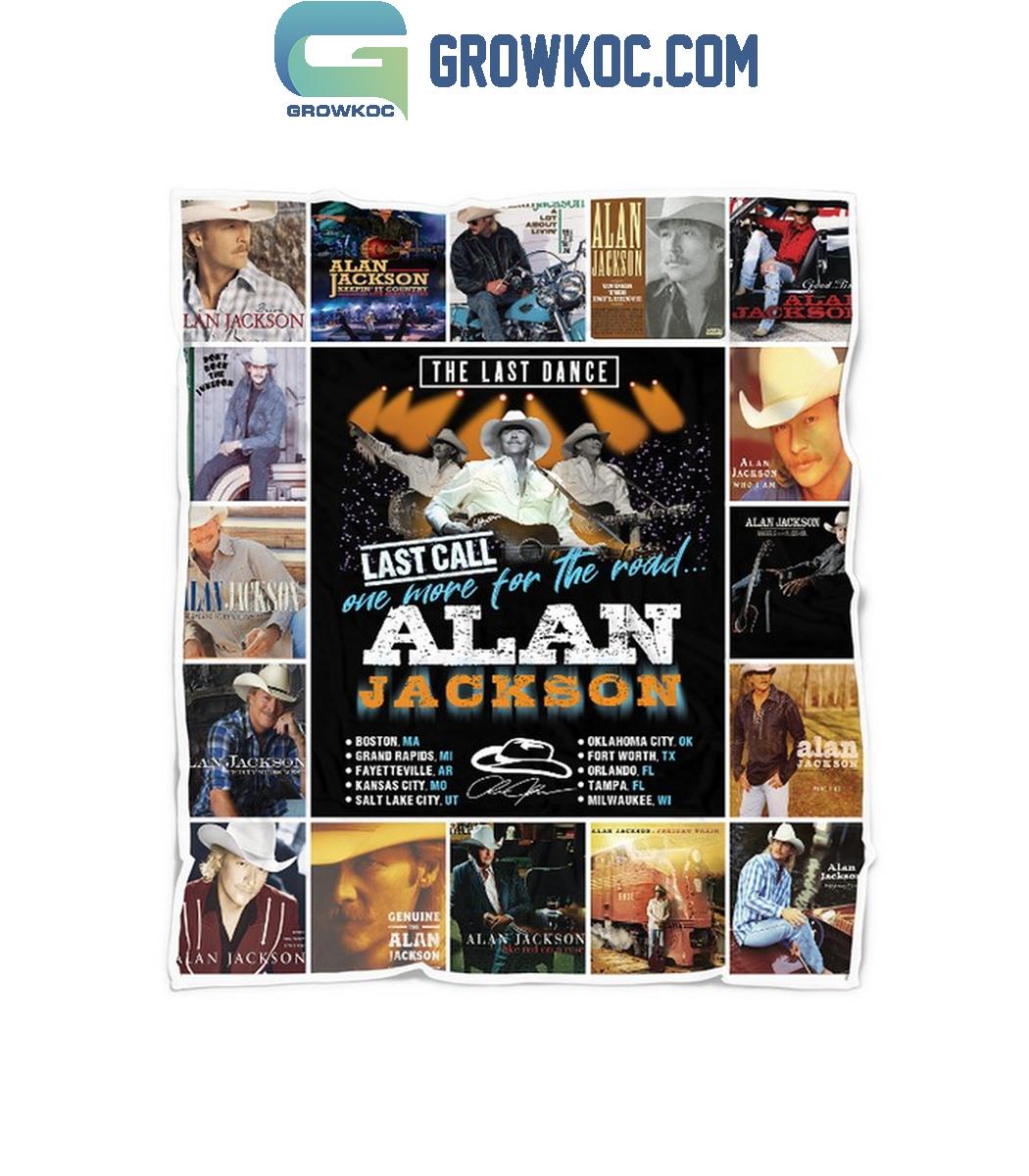 Alan Jackson The Last Dance Last Call Fleece Blanket Quilt 1 SkZe4