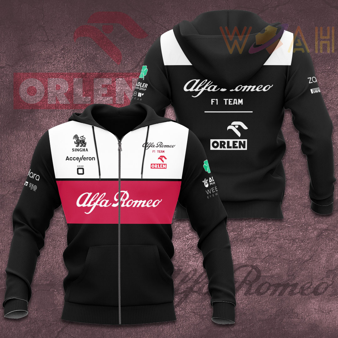 Alfa Romeo Racing 3D Zip up Hoodie F1ARR002