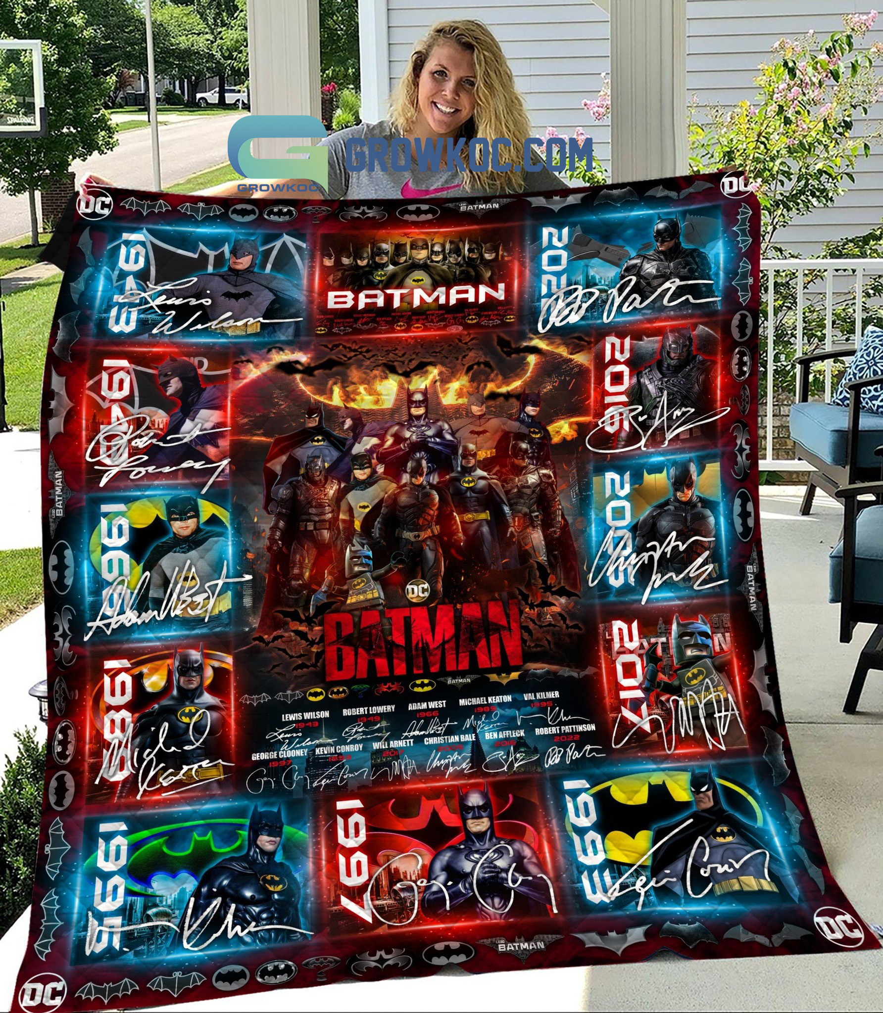 All Batman In History DC Fleece Blanket Quilt2B1 WXgw1