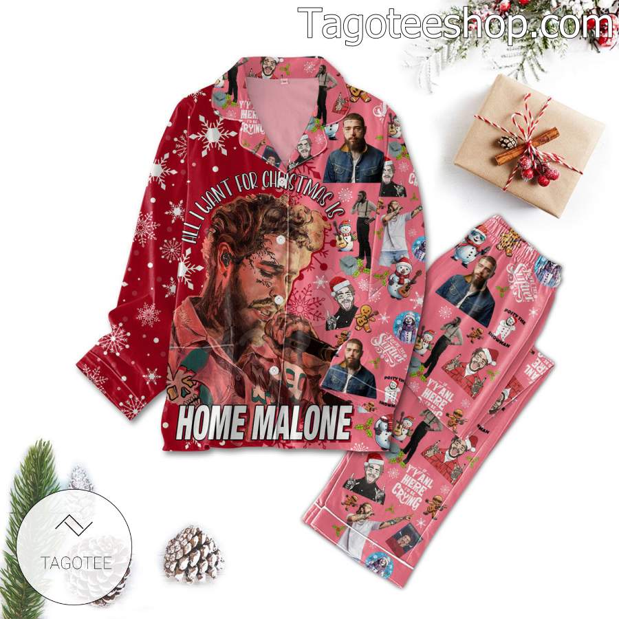 All I Want For Christmas Is Home Malone Men Womens Pajamas Set 47f596 0