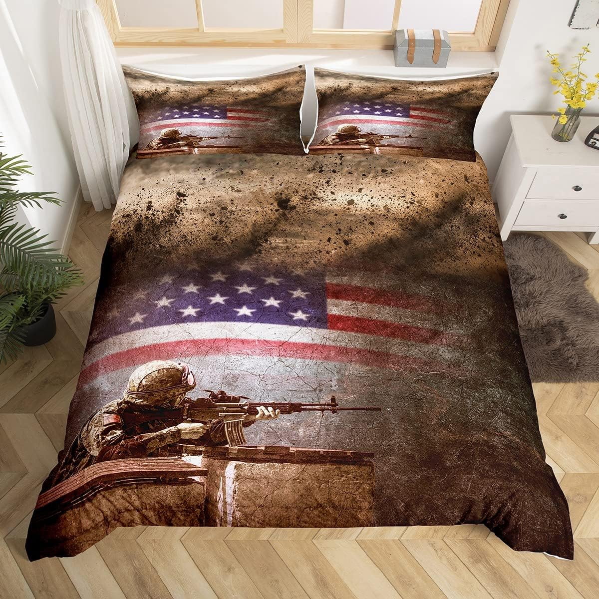 American Flag Comforter Cover Military Camouflage Soldier Bedding Set Adult Boys Vintage Camo Usa Duvet Grunge Soil Red Grey Stars Stripes Collection 917d9272 8c4e 469e b2a5 ff6faccc6afa.e975a2b5a6f64faa048eceb0db2382ec