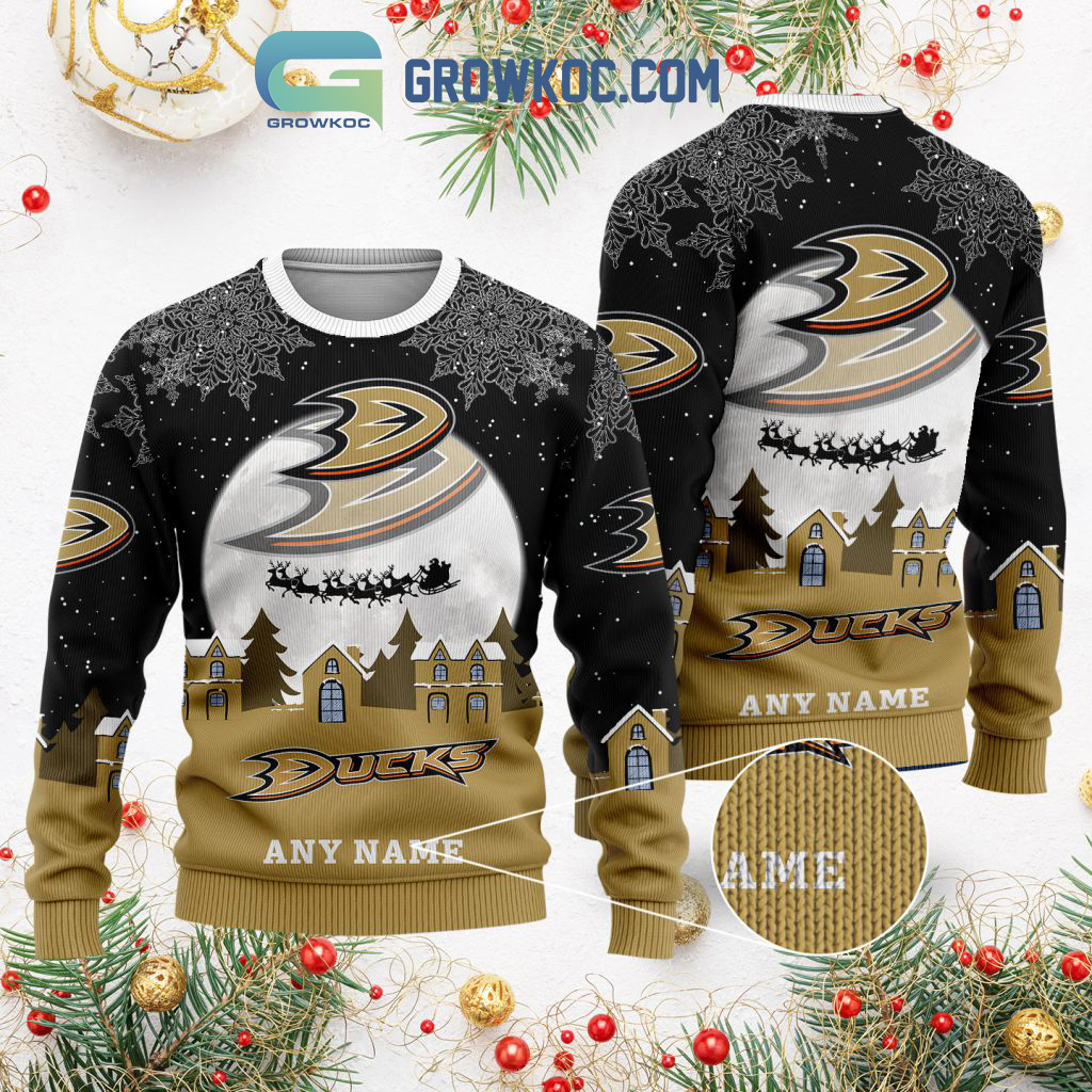 Anaheim Ducks NHL Merry Christmas Personalized Ugly Sweater2B1 creRS