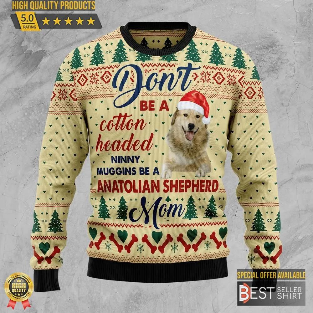 Anatolian Shepherd Mom Christmas Ugly Christmas Sweater 1