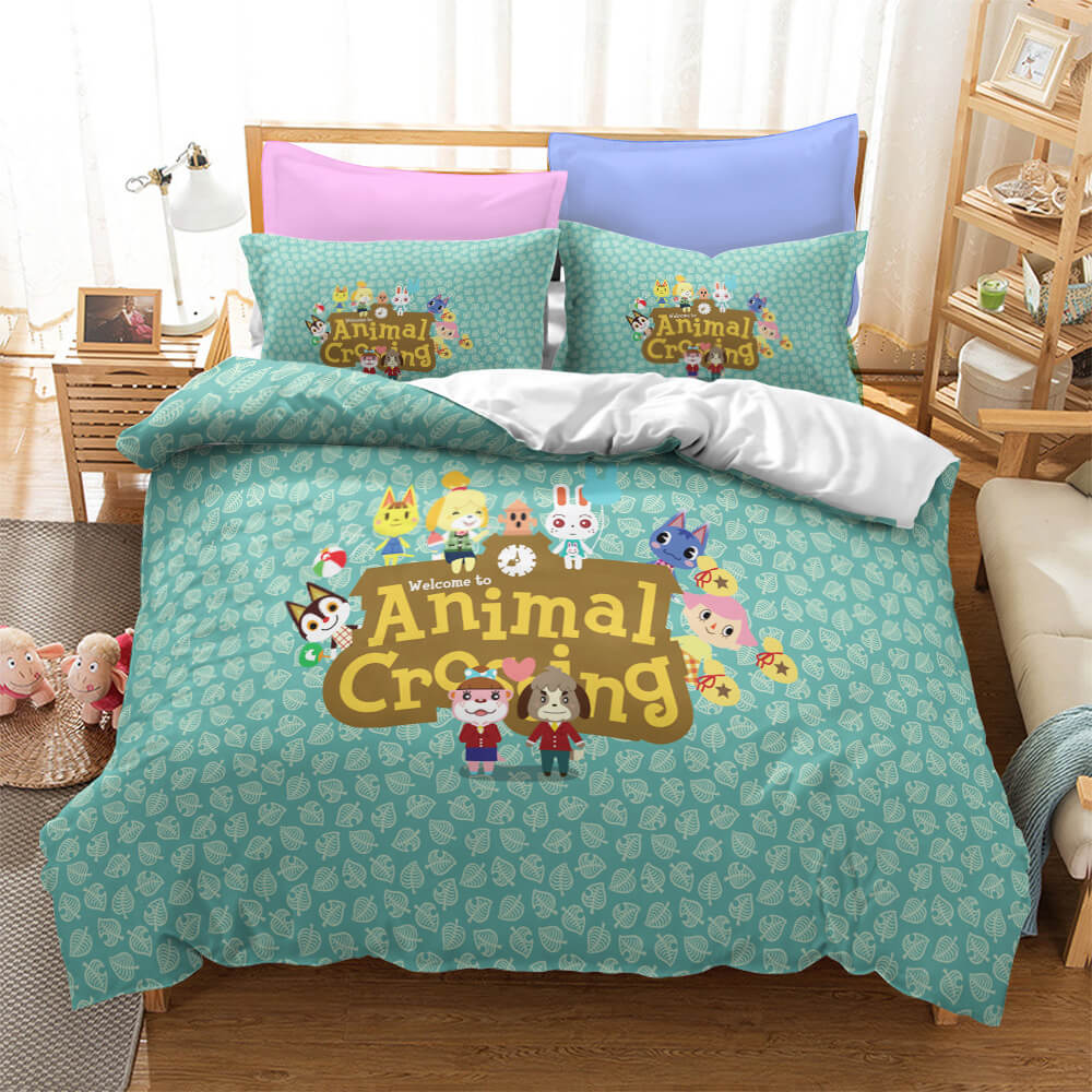 AnimalCrossingCosplayBeddingSetDuvetCoverQuiltCoversBedSet 1