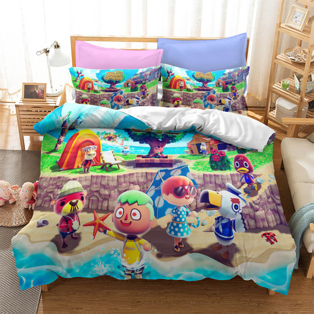 AnimalCrossingCosplayBeddingSetDuvetCoverQuiltCoversBedSet 4