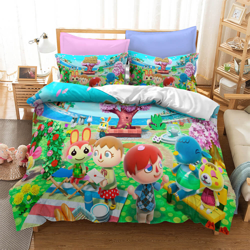 AnimalCrossingCosplayBeddingSetDuvetCoverQuiltCoversBedSet 5