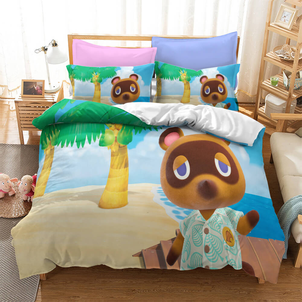 AnimalCrossingCosplayBeddingSetQuiltDuvetCoverBedSheetsSets 2