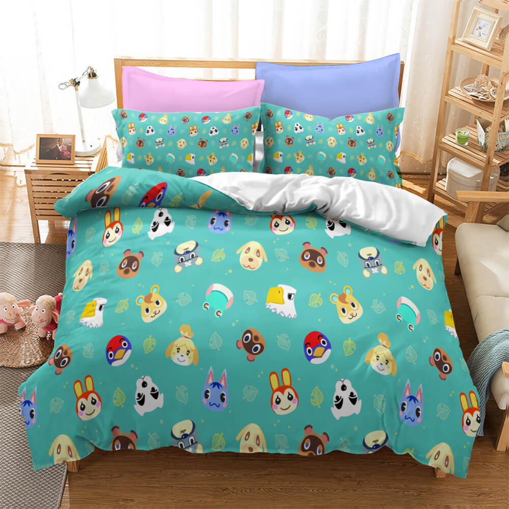 AnimalCrossingCosplayBeddingSetQuiltDuvetCoverBedSheetsSets 3