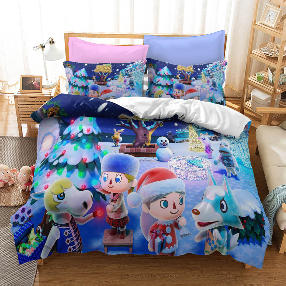 AnimalCrossingCosplayBeddingSetQuiltDuvetCoverBedSheetsSets 5