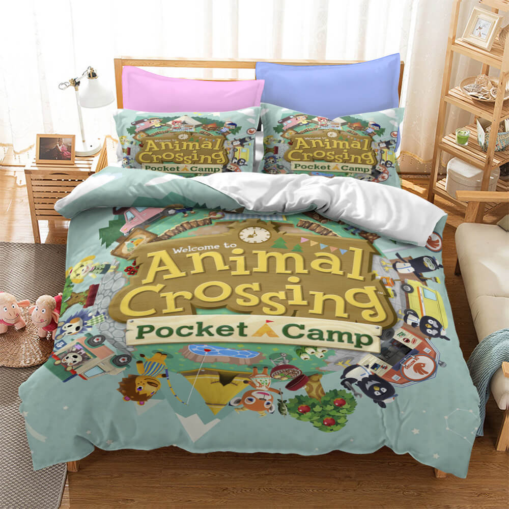 AnimalCrossingCosplayBeddingSetQuiltDuvetCoverBedSheetsSets 7