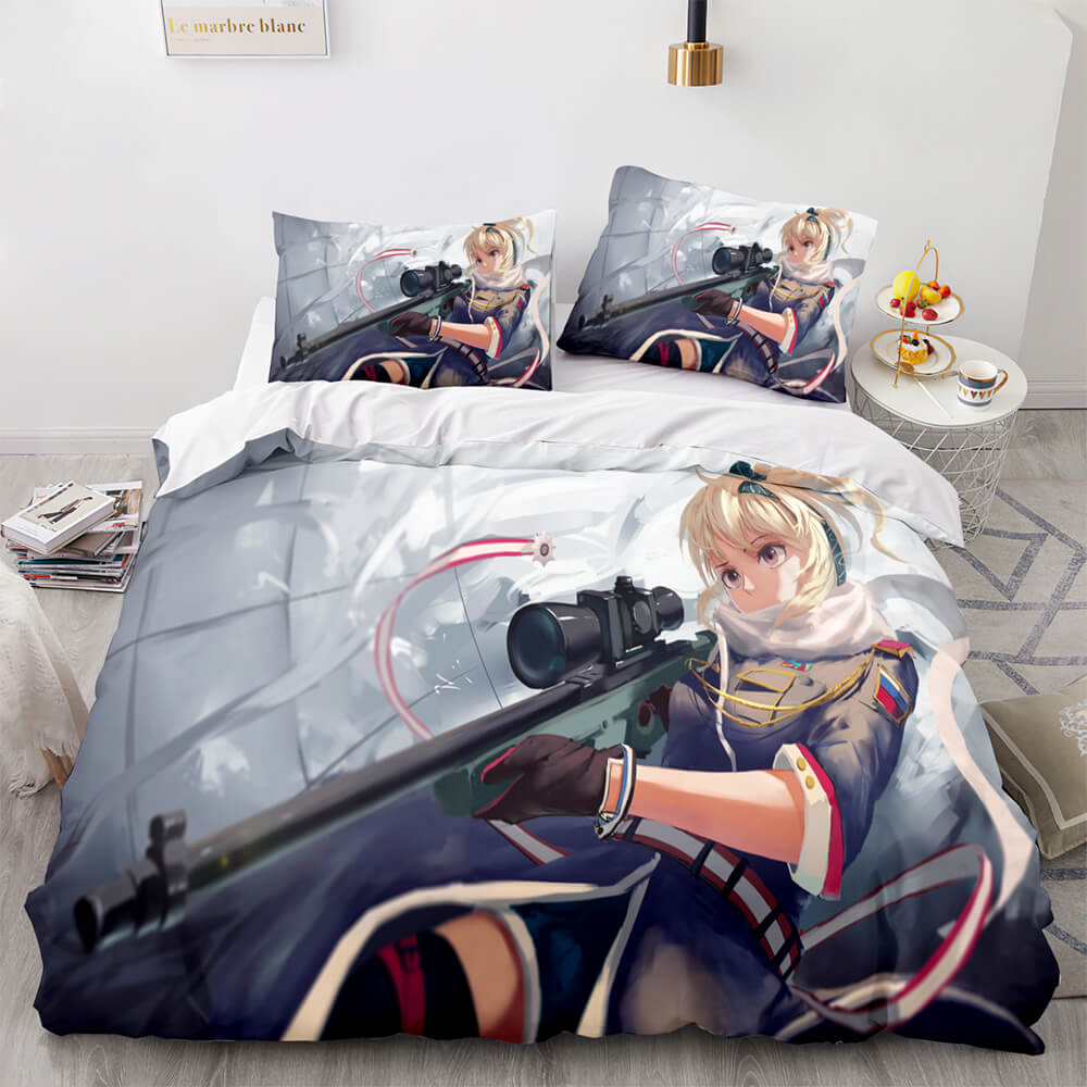 AnimeCuteGirlsCosplayComforterBeddingSetsDuvetCoverBedSheets 4