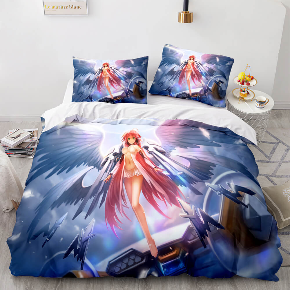 AnimeCuteGirlsCosplayComforterBeddingSetsDuvetCoverBedSheets 8