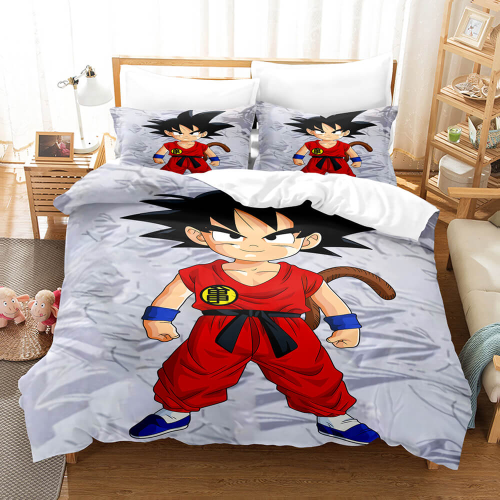 AnimeDragonBallBeddingSetsQuiltDuvetCoverBedSheetsHomeDecor 4