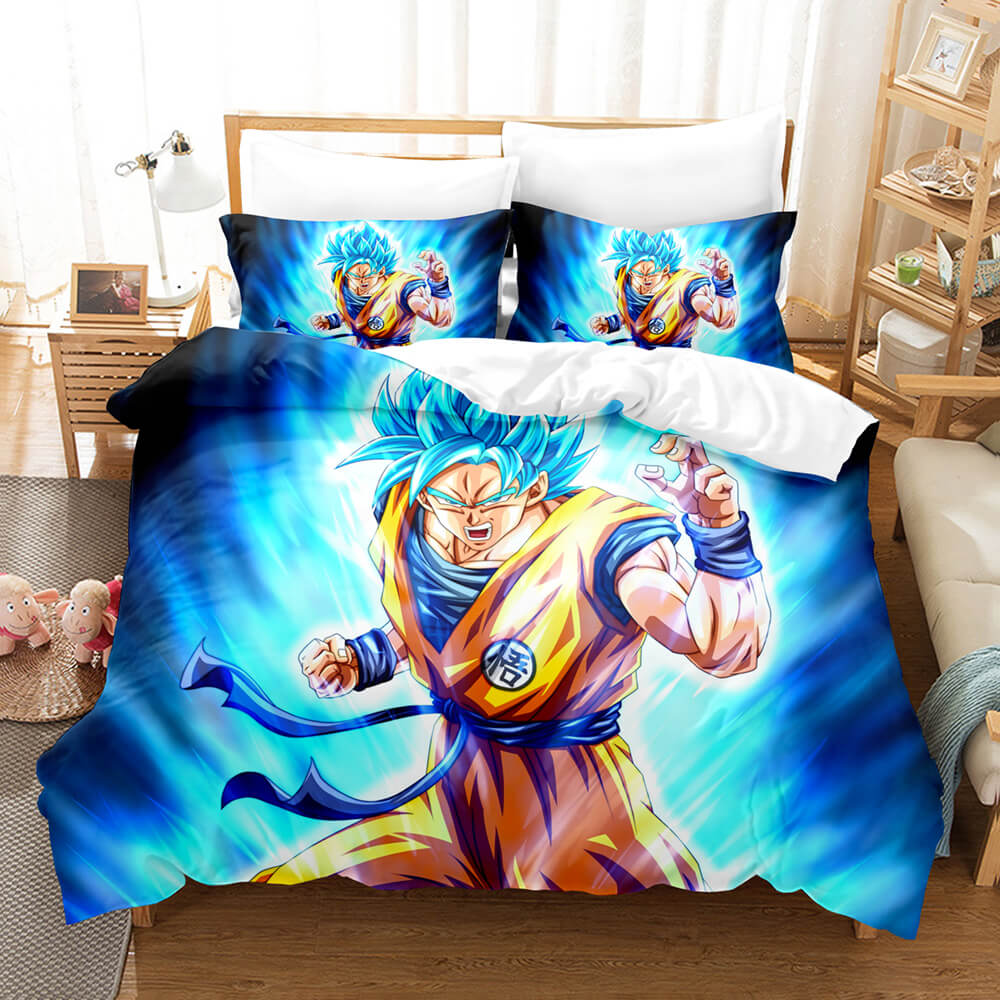 AnimeDragonBallBeddingSetsQuiltDuvetCoverBedSheetsHomeDecor 5