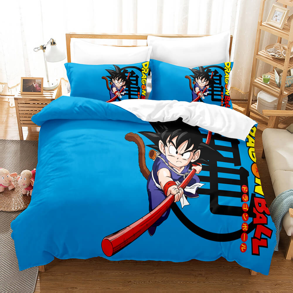 AnimeDragonBallBeddingSetsQuiltDuvetCoverBedSheetsHomeDecor 9