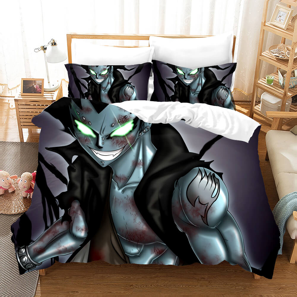 AnimeFairyTailCosplayBeddingSetDuvetCoversComforterBedSheets 10