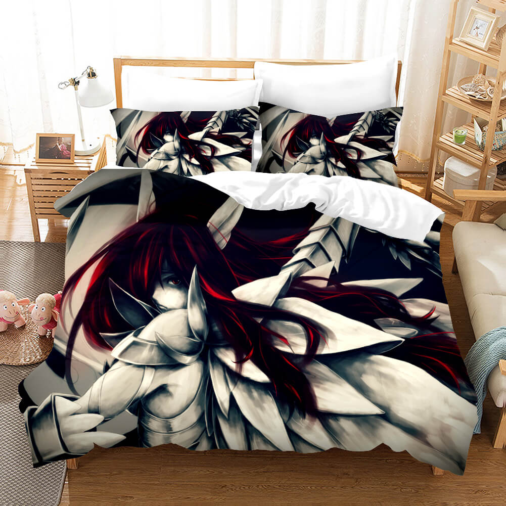 AnimeFairyTailCosplayBeddingSetDuvetCoversComforterBedSheets 5