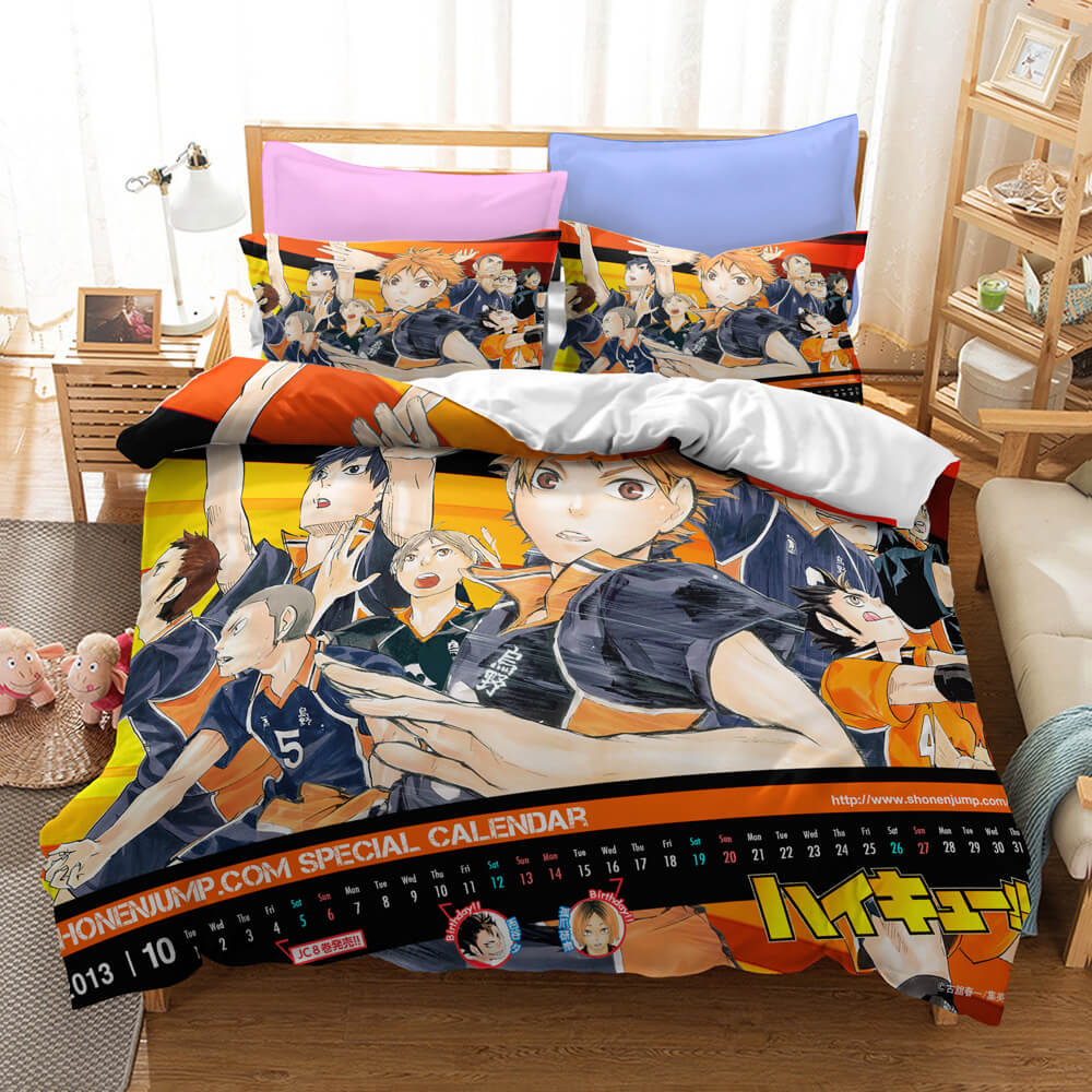 AnimeHaikyuuCosplayBeddingSetQuiltDuvetCoversBedSheetsSets 4