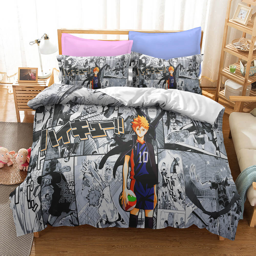 AnimeHaikyuuCosplayBeddingSetQuiltDuvetCoversBedSheetsSets 5