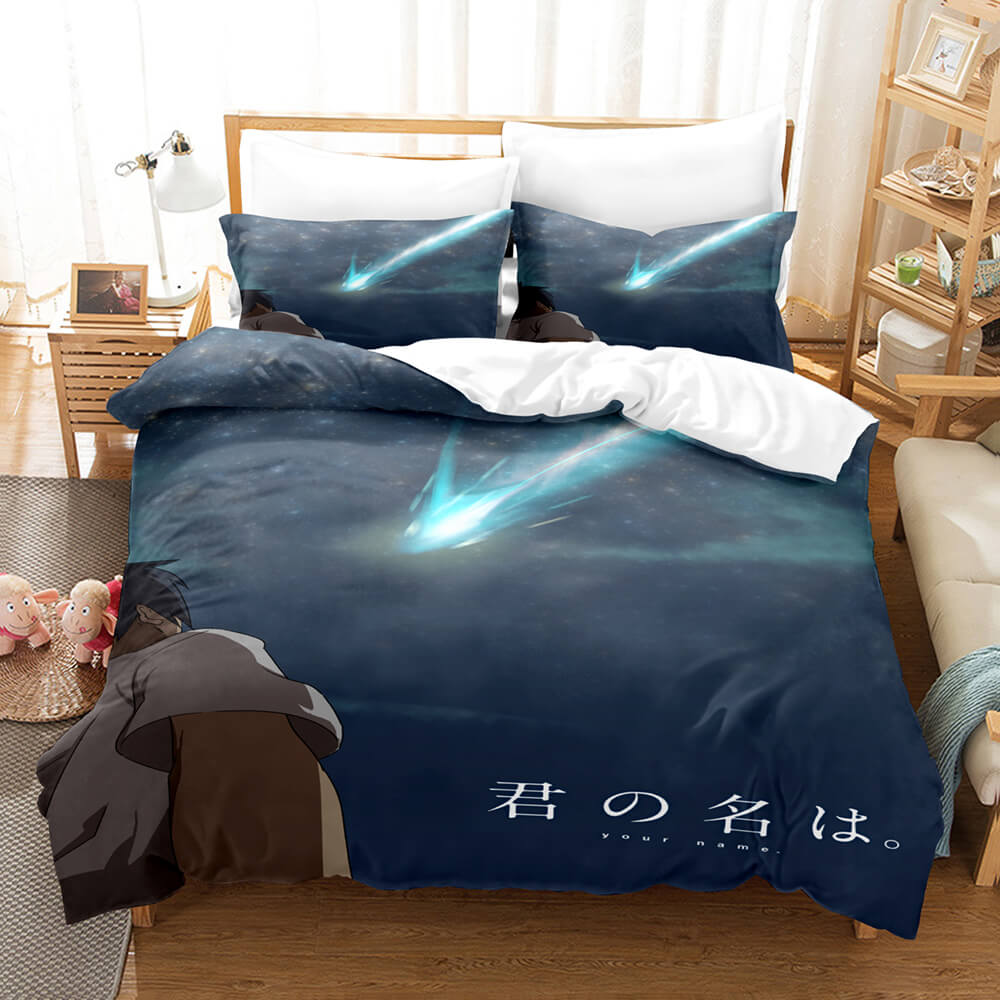 AnimeKizunaAICosplayBeddingSetDuvetCoversComforterBedSheets 7