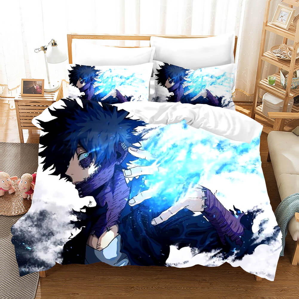 AnimeMyHeroAcademiaBeddingSetDuvetCoversComforterBedSheets 5