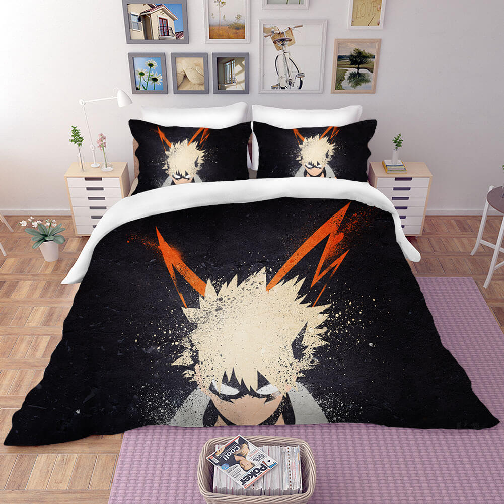 AnimeMyHeroAcademiaBeddingSetDuvetCoversComforterBedSheets 6