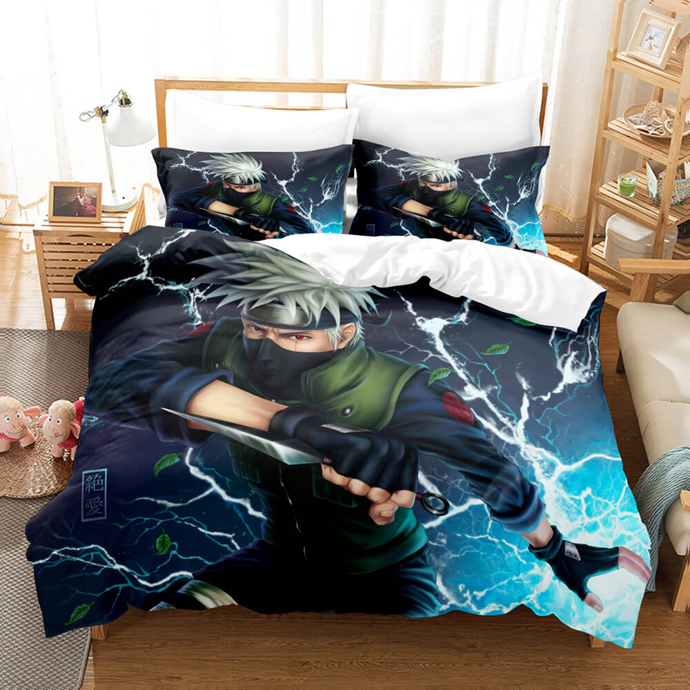 AnimeNarutoCosplayBeddingSetQuiltDuvetCoverBedSheetsSets 7