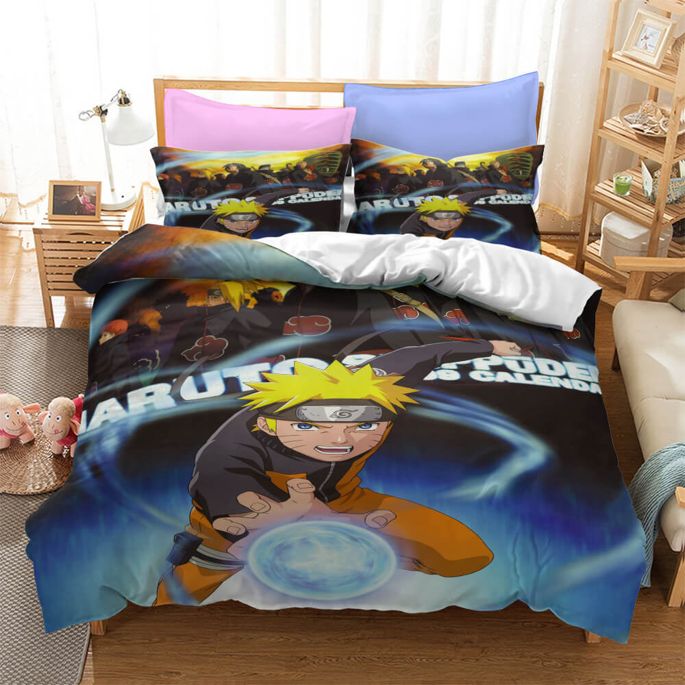 AnimeNarutoKakashiSasukeCosplayBeddingSetQuiltDuvetCoverSets 5