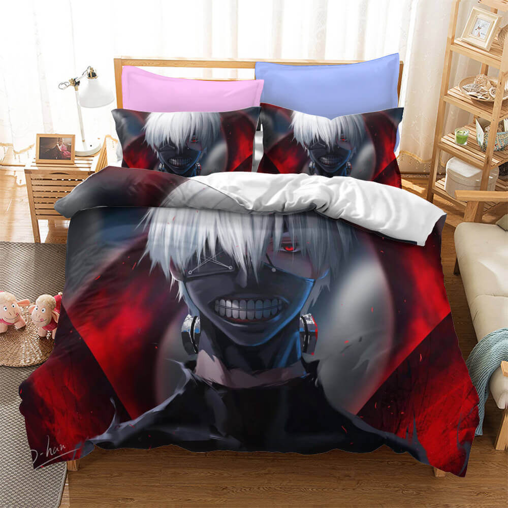 AnimeTokyoGhoulCosplayBeddingSetDuvetCoverBedSheetsSets 4