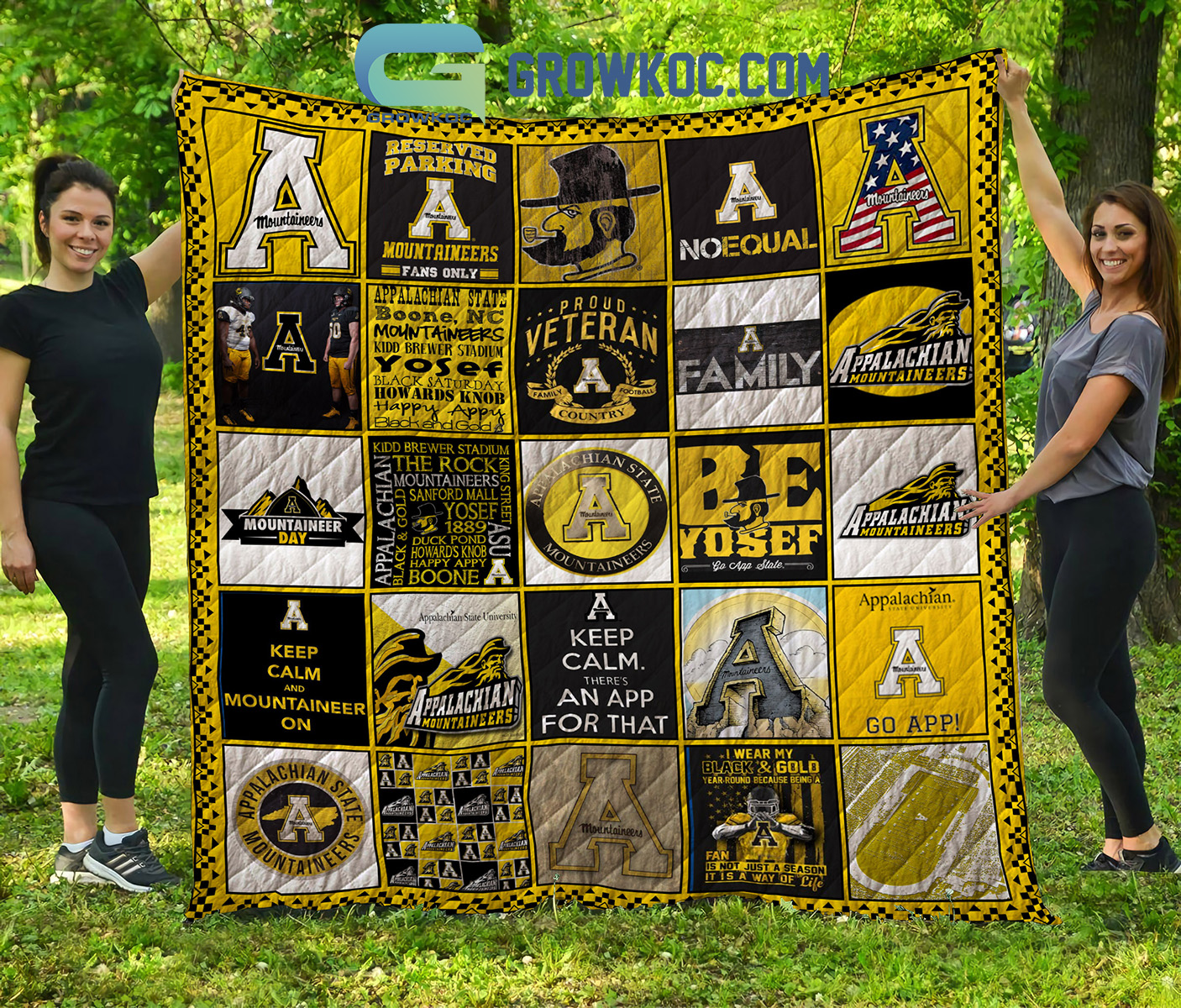 Appalachian State Mountaineers football NCAA Collection Design Fleece Blanket Quilt2B1 SodGe