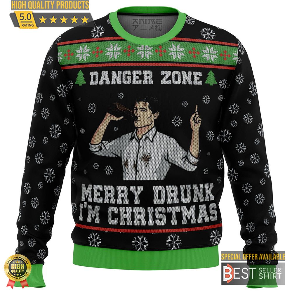 Archer Movie Ugly Christmas Sweatshirt Sterling Archer Ugly Sweater Merry Drunk Archer American Animated Sitcom 1