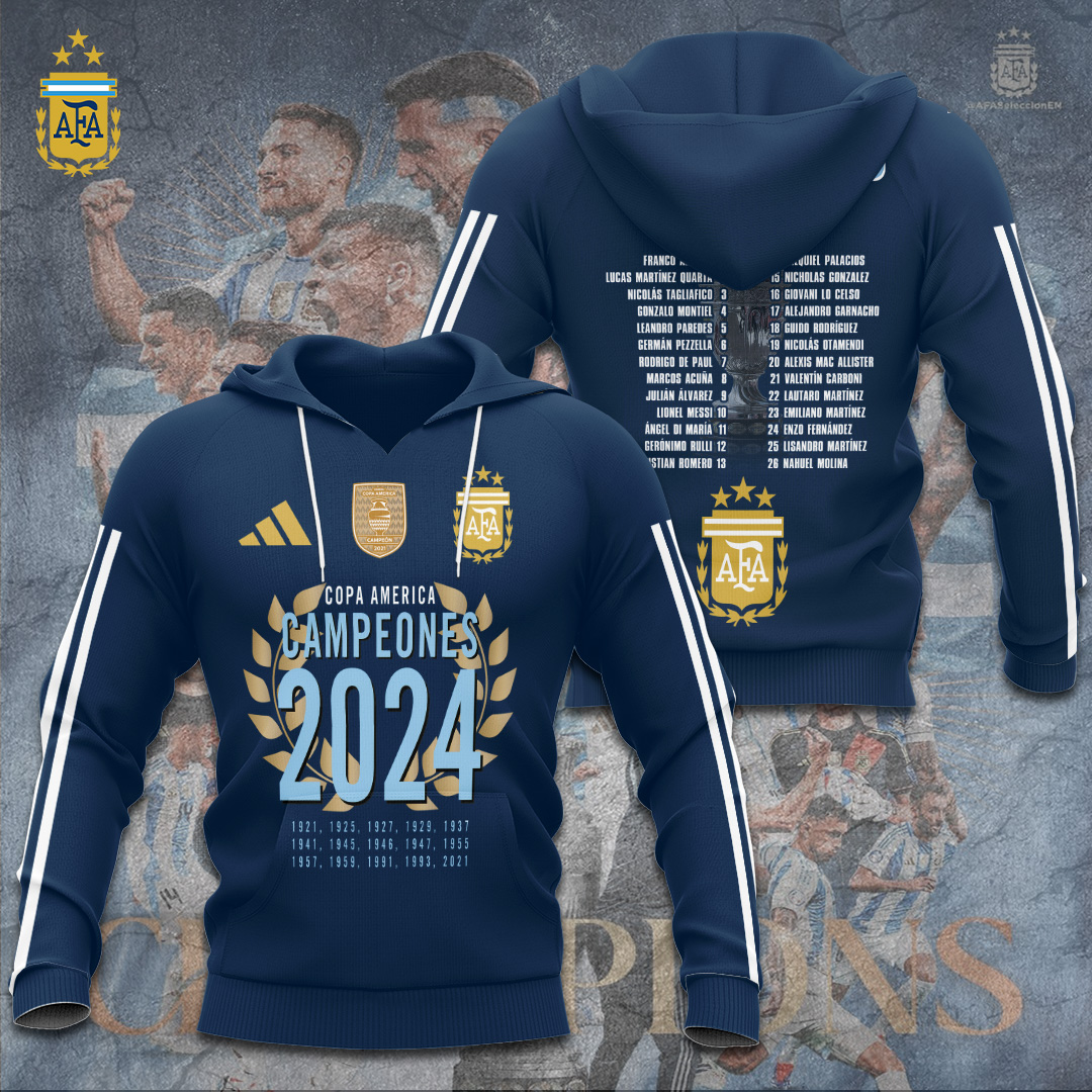 Argentina National Football Team Apparel TANTN7439 Hoodie