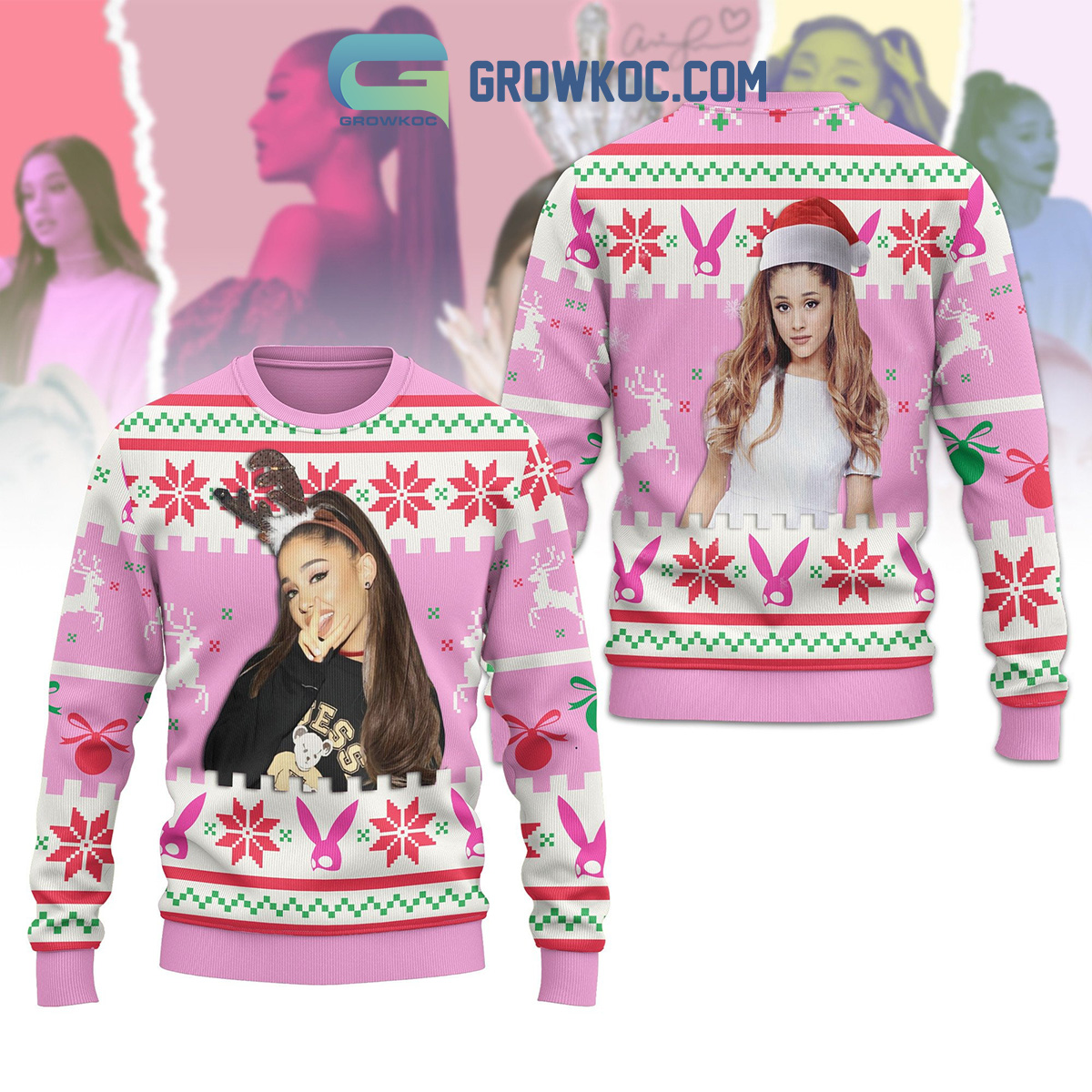 Ariana Grande Christmas Ugly Sweater2B1 qUrUV