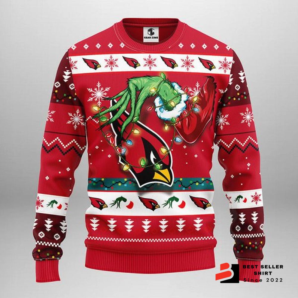 Arizona Cardinals Grinch Ugly Christmas Sweater Grinch Xmas Gift 1