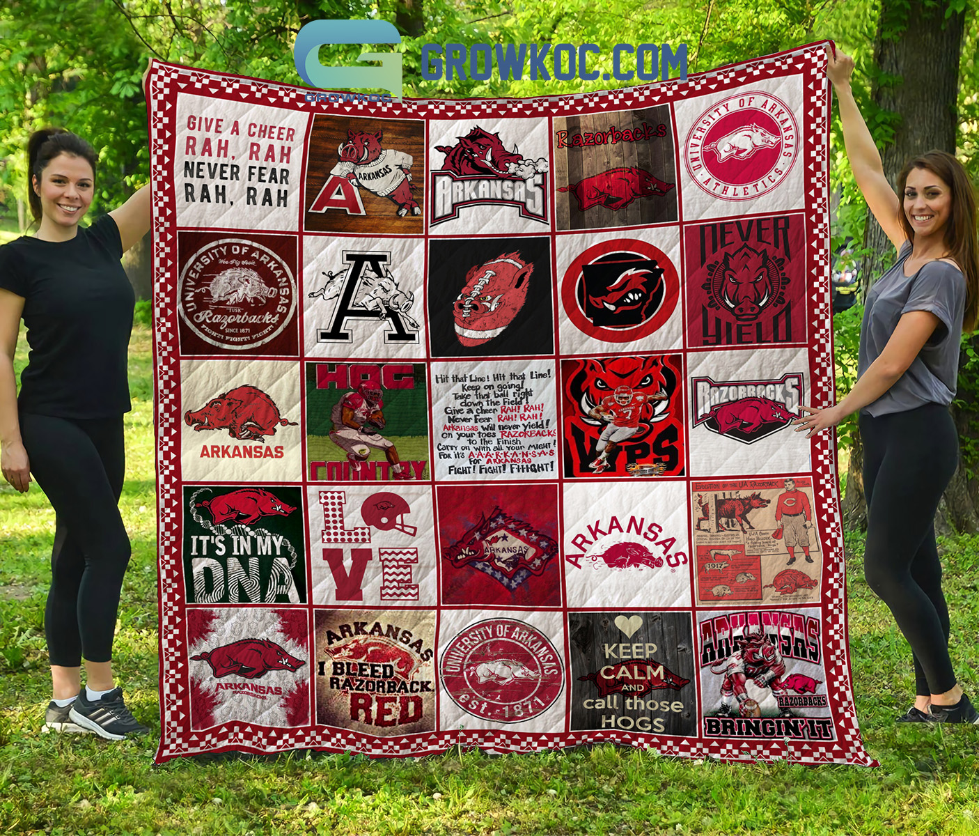 Arkansas Razorbacks NCAA Collection Design Fleece Blanket Quilt2B1 8KlW9