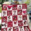 Arkansas Razorbacks NCAA Mickey Disney Fleece Blanket Quilt2B1 Mj6cj