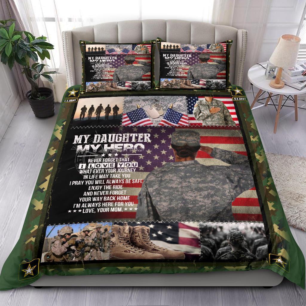 Army Veteran Soldier Female Veteran Quilt Bedding Set Duvet Cover 0