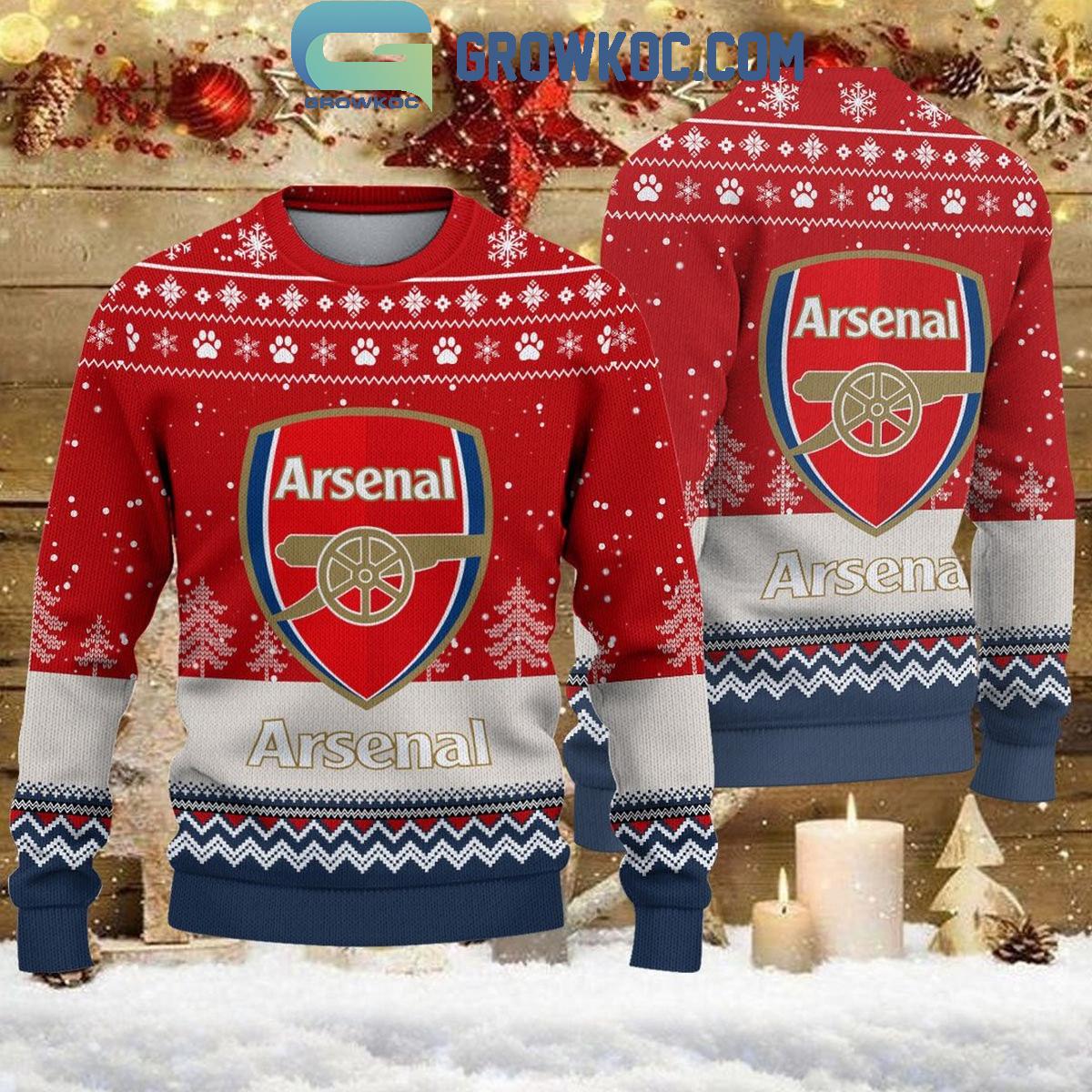 Arsenal The Gunner England Premier League Christmas Ugly Sweater 1 kqiAd