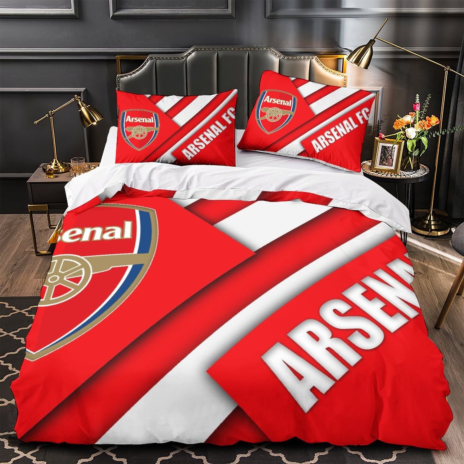 ArsenalFootballClubBeddingSetQuiltCoverWithoutFiller 3