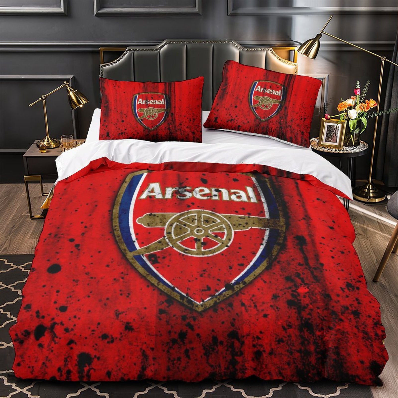 ArsenalFootballClubBeddingSetQuiltCoverWithoutFiller 5